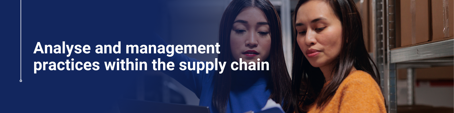 Analyse and management practices within the supply chain
