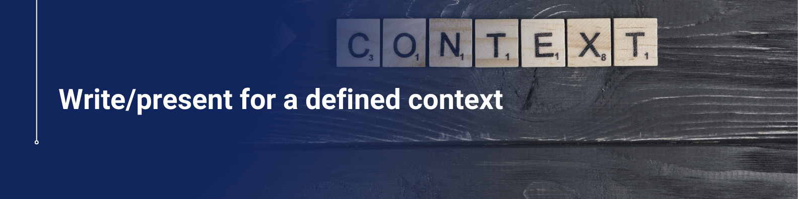 Write/present for a defined context Online Course